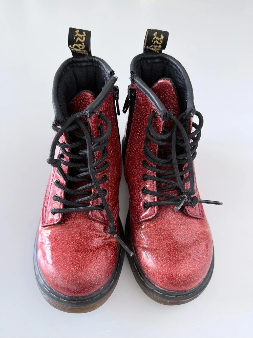 Dr. Martens 1460 Glitter Toddler Ankle Boots Size 10